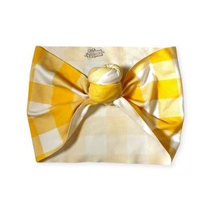 Texas Top Knot Yellow Buffalo Check Top Knot- Toddler